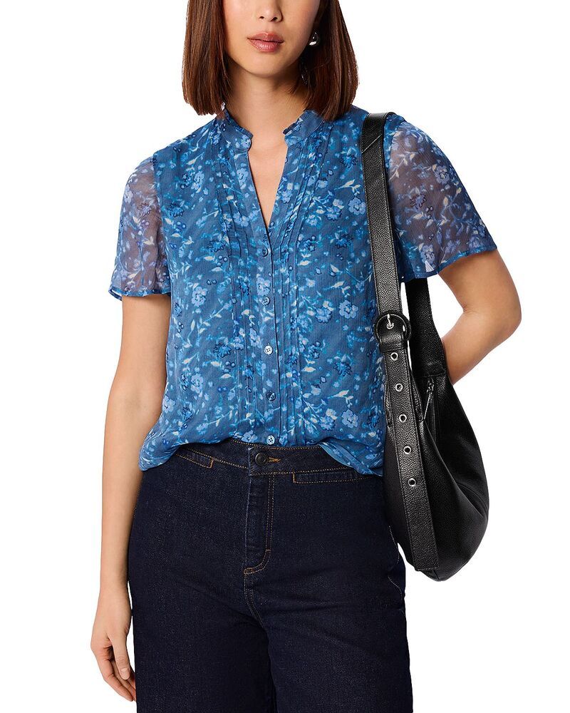ホイッスルズ レディース トップス シャツ Vネック フラワー柄 ブラウス フラワー Whistles Ditsy Floral V Neck Blouse TealMulti ティール
