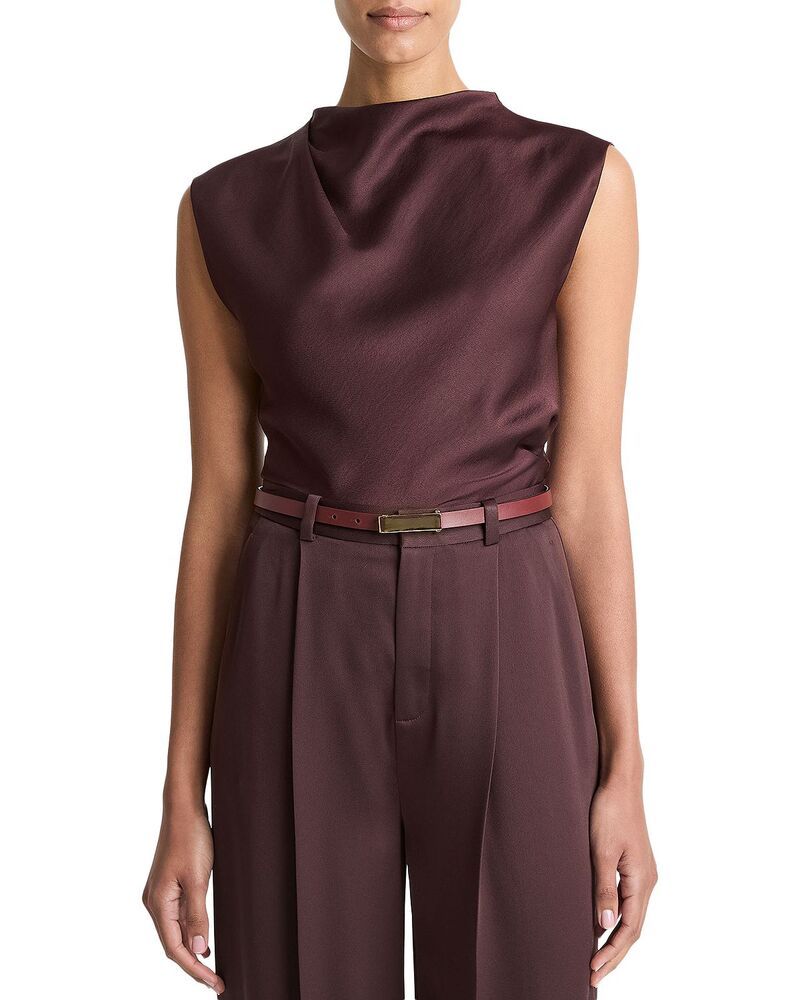 ヴィンス レディース トップス シャツ ドレープ Vince Draped Cowlneck Top Fig