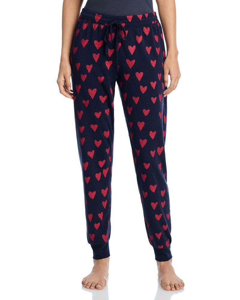 アクア レディース ボトムス カジュアルパンツ フリース AQUA Heart Fleece Jogger Lounge Pants Exclusive Navy ネイビー