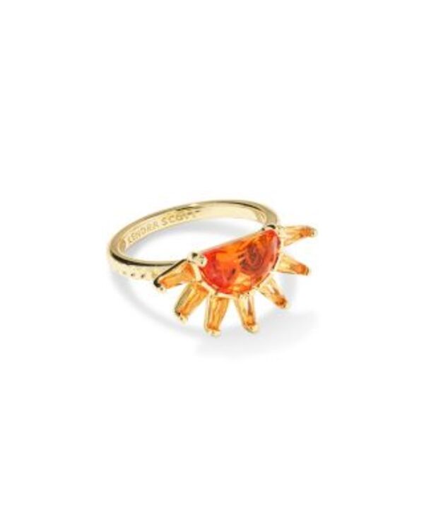 ケンドラスコット レディース アクセサリー リング Kendra Scott Samantha Sun Band Ring YellowGold イエロー 12,935円