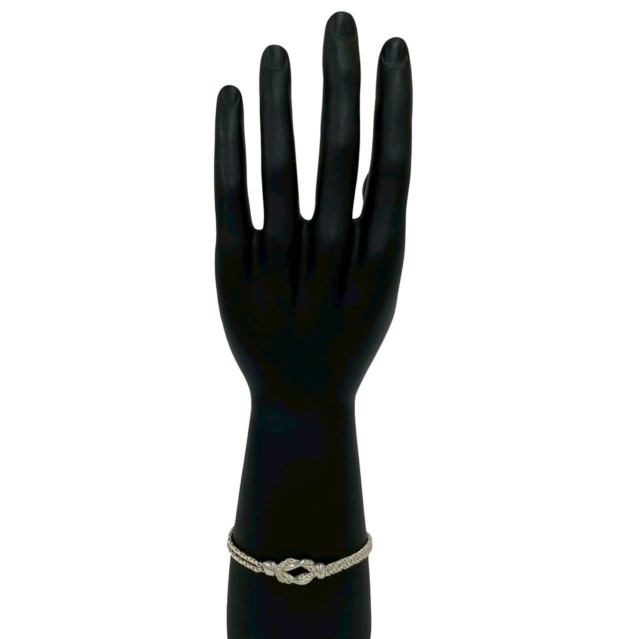 極 美品 TIFFANY&Co. ティファニー ダブルロープ センターノット