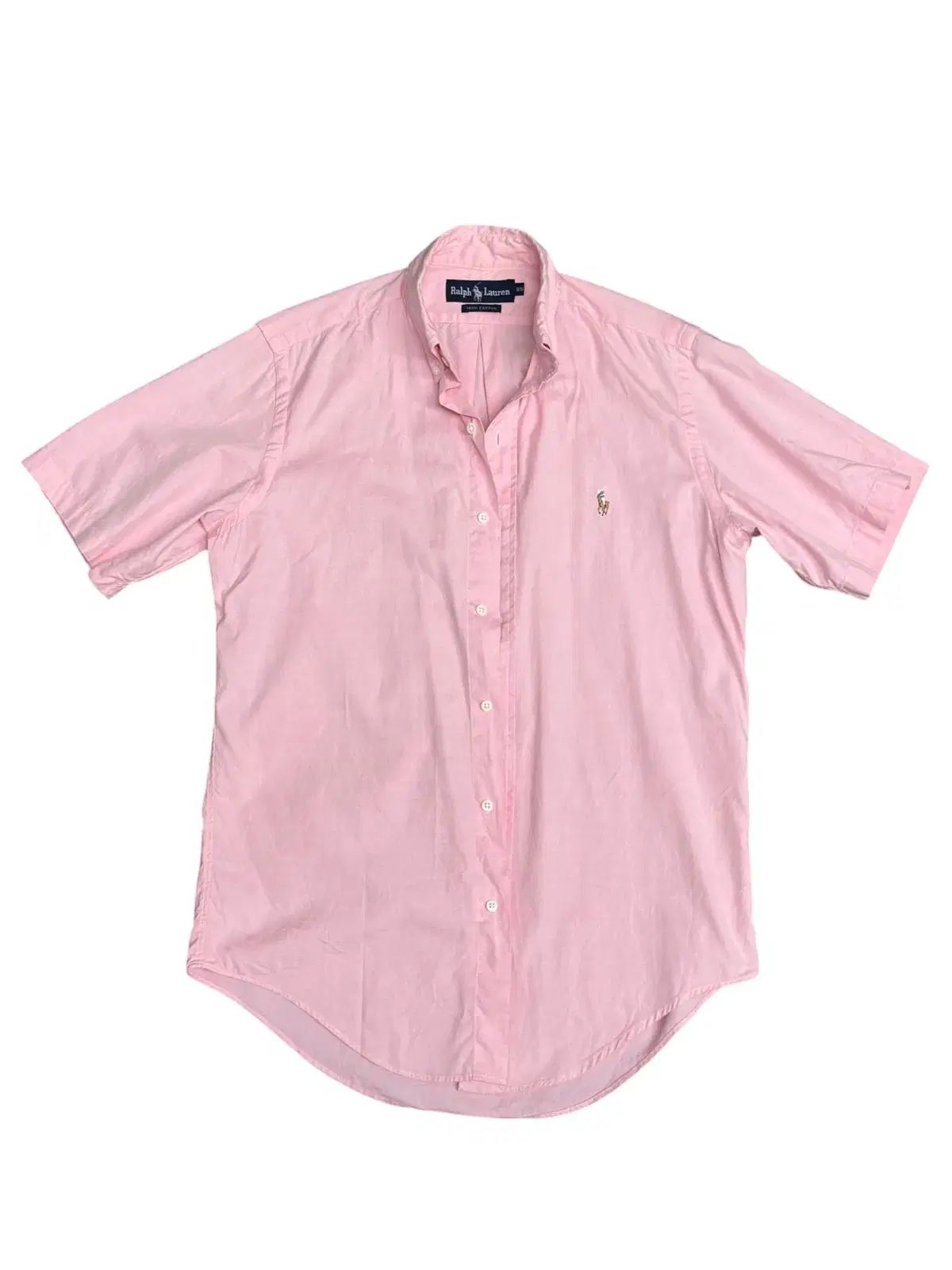 ポロラルフローレン (POLO RALPH LAUREN) ピンク コットン 半袖シャツ M 7,785円