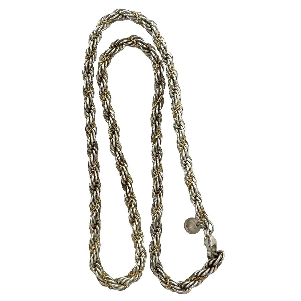 極 美品 TIFFANY&Co. ティファニー ツイストロープ ネックレス