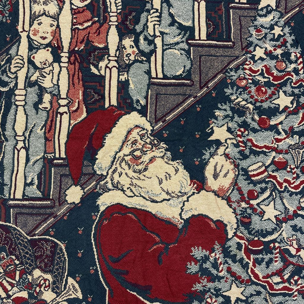 vintageラグ ブランケット マルチカバー タペストリー クリスマス