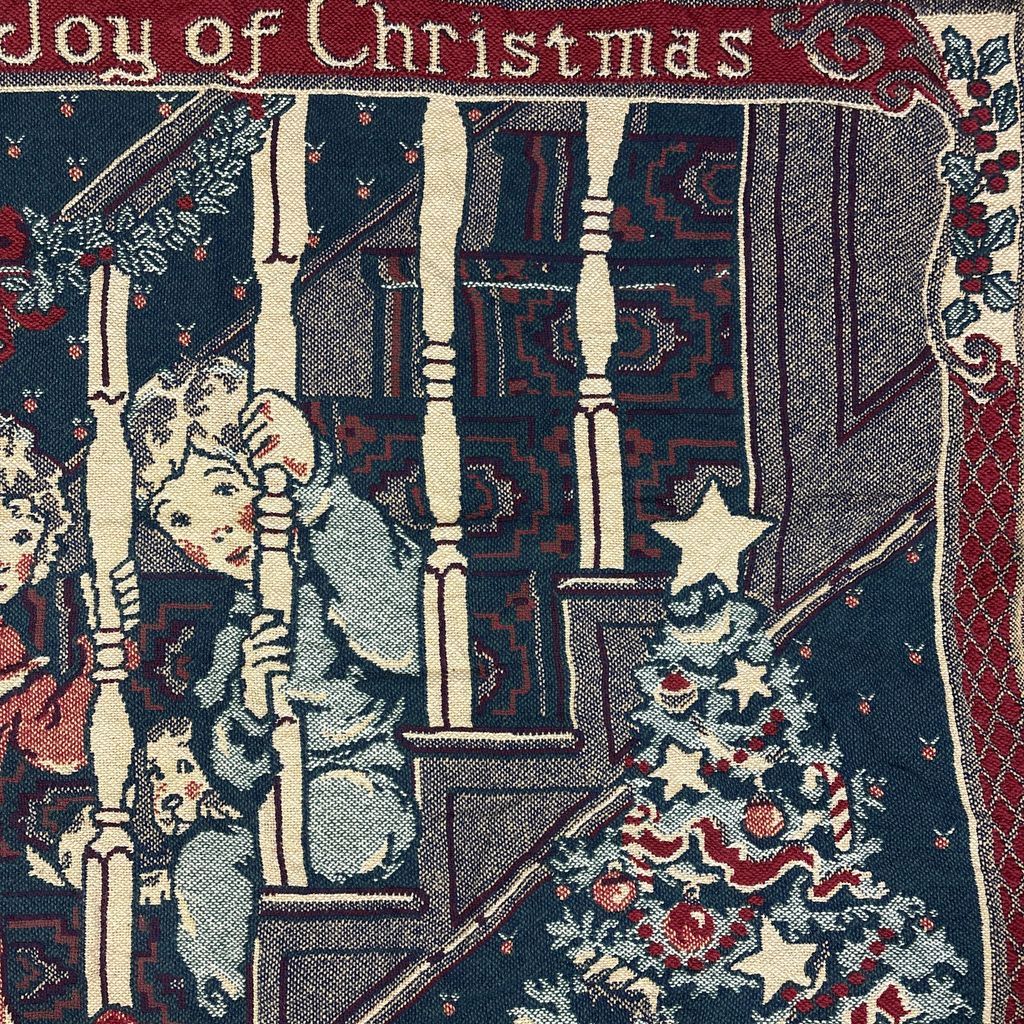 vintageラグ ブランケット マルチカバー タペストリー クリスマス