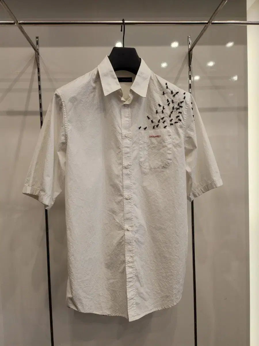 DSQUARED2 半袖 シャツ アリ 刺繍 50