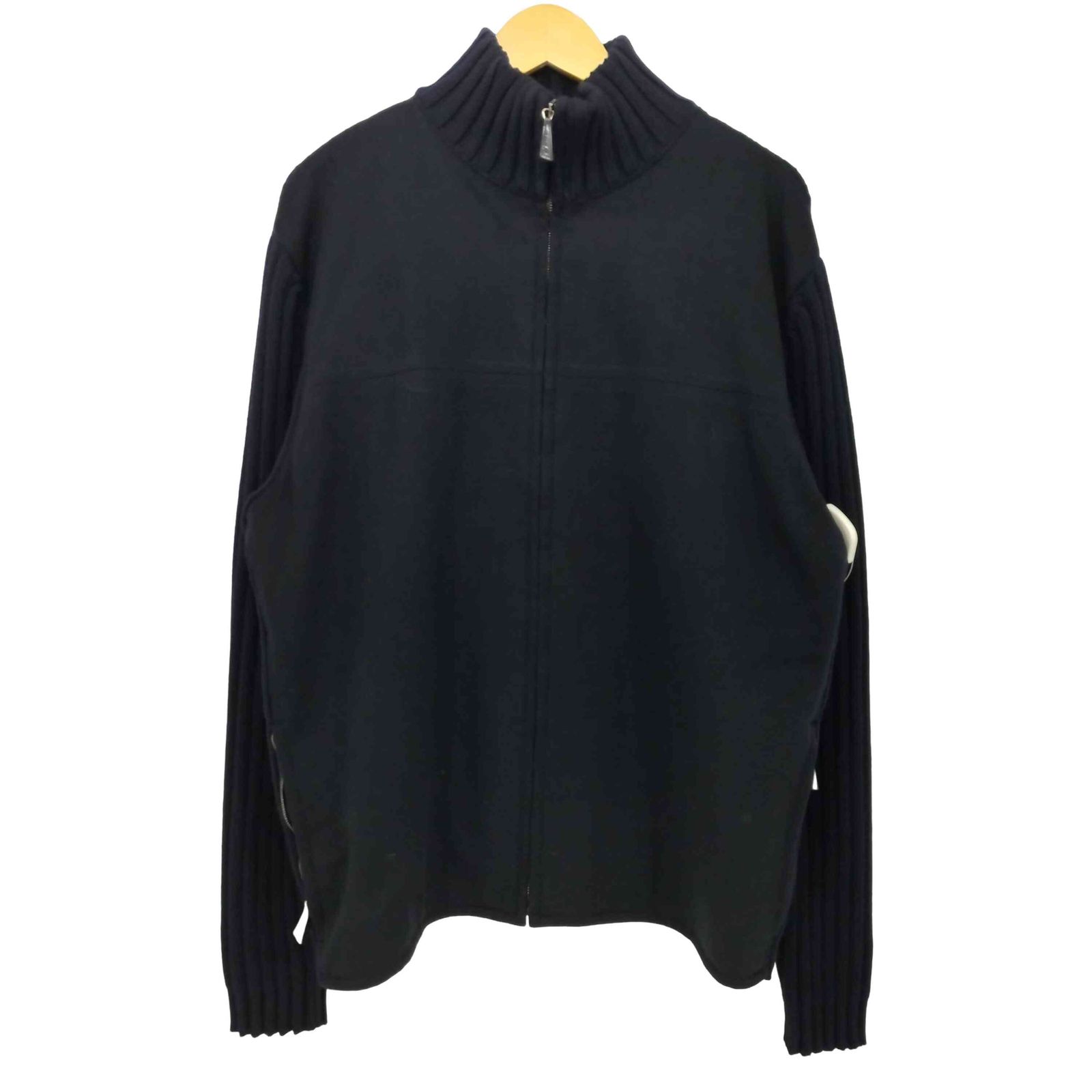 エルメネジルドゼニア Ermenegildo Zegna 切替 ウール ローゲージ ドライバーズ ニット メンズ import：L