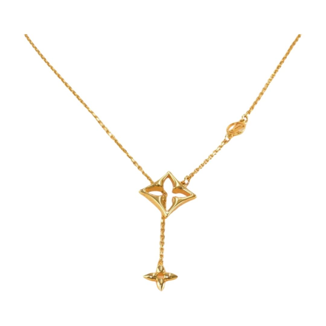 ルイヴィトン Louis Vuitton M01234 LVフラワーグラム ネックレス ゴールド アクセサリー レディース F-ACE1763
