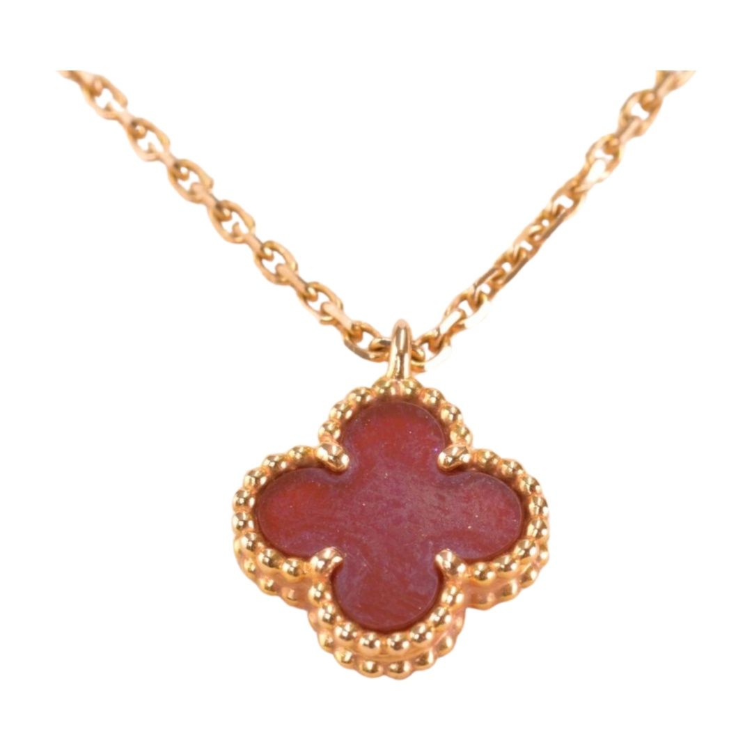 ヴァンクリーフ＆アーペル Van Cleef & Arpels ネックレス スウィートアルハンブラ ネックレス K18 ゴールド レディース F-ACE1765