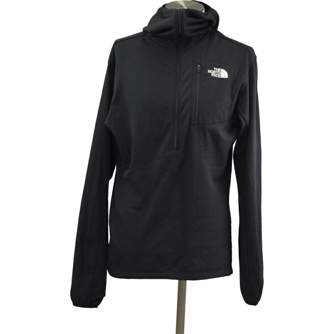 ノースフェイス THE NORTH FACE NL62121 SUMMIT SERIES パーカー ハーフジップ フード サイズ XL ブラック メンズ F-L8747