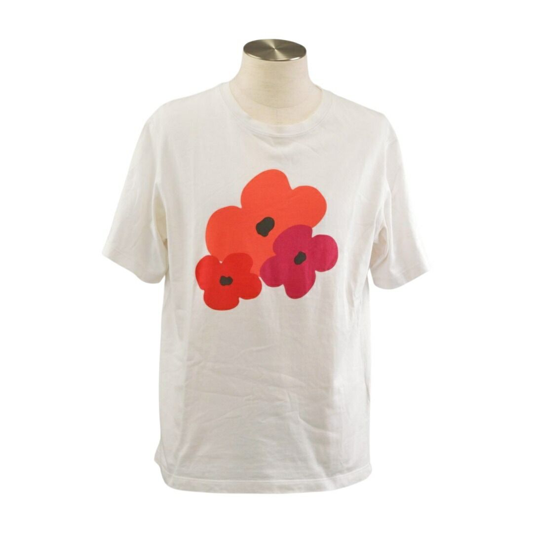 ラルディーニ LARDINI Tシャツ ホワイト 花柄 3483 サイズ S イタリア製 メンズ F-S4822