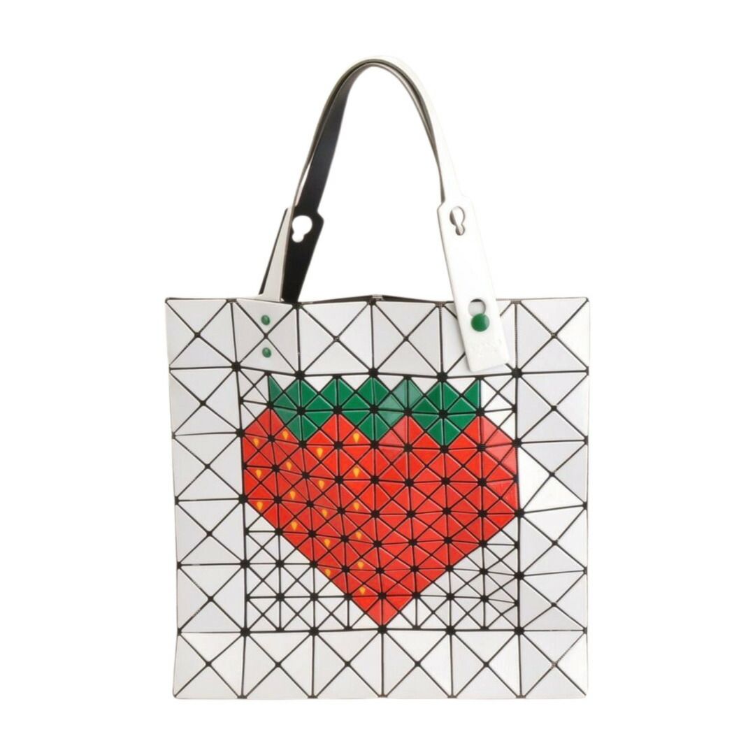 イッセイミヤケ ISSEY MIYAKE バオバオ BAOBAO トートバッグ 25S/S フルーツ イチゴ PVC ホワイト BB81-AG053 レディース F-YA1213