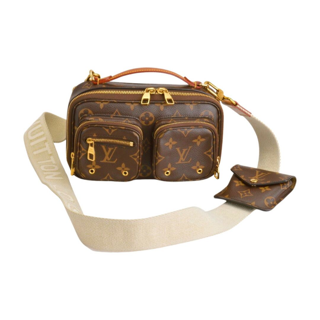 ルイヴィトン LOUIS VUITTON ショルダーバッグ モノグラム ユーティリティ クロスボディ M80446 ブラウン レディース F-YA1215