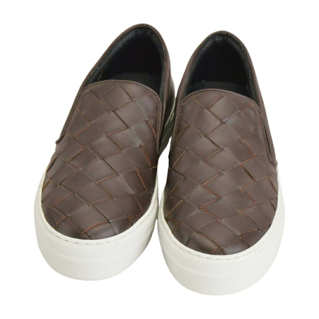 ペリーコサニー PELLICO SUNNY LOTUS INTRECCIO スリッポン スニーカー サイズ40 ブラウン イタリア製 メンズ F-SHOE961