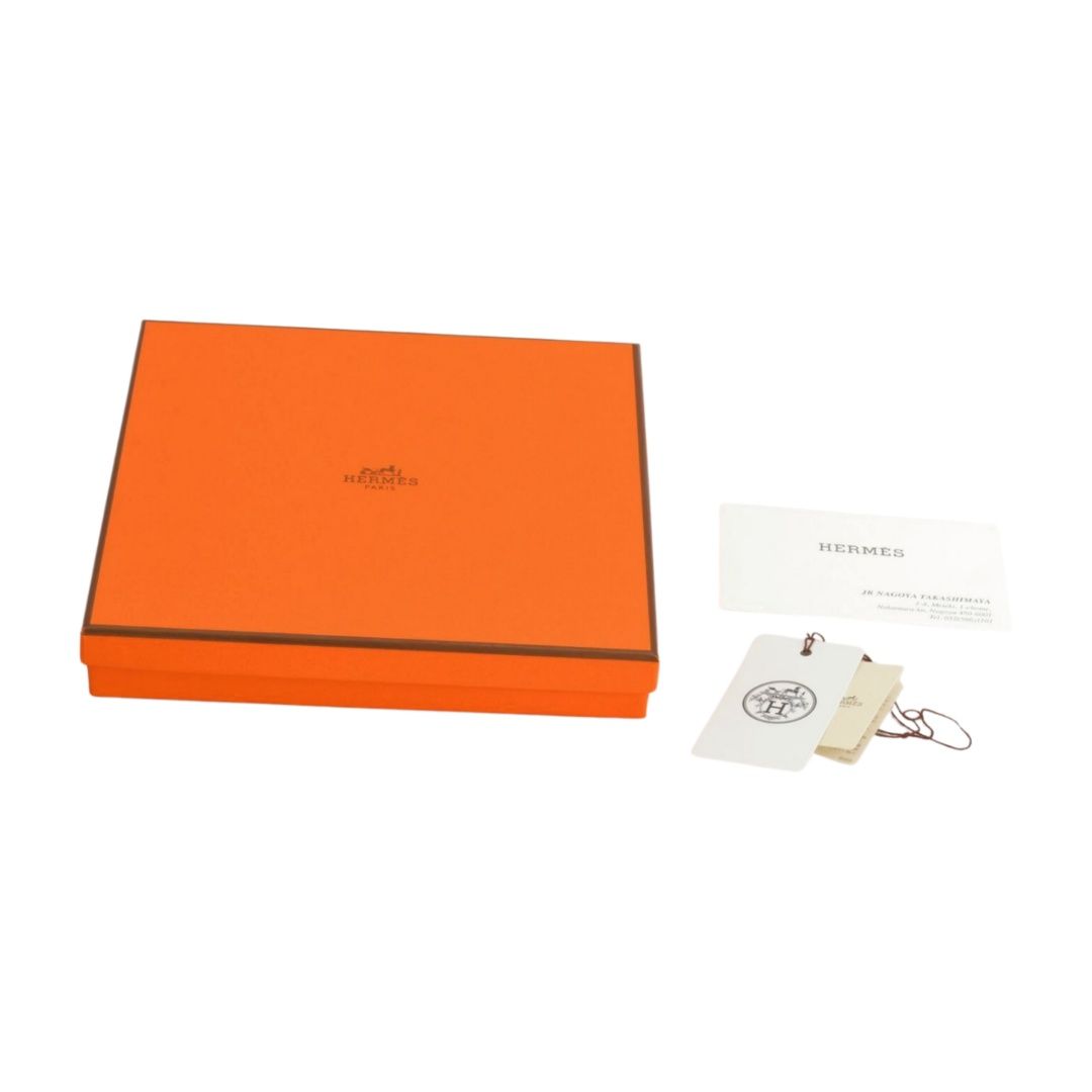 エルメス Hermes カレ・タオル ヴィス・ヴェルサ ハンドタオル ブルー