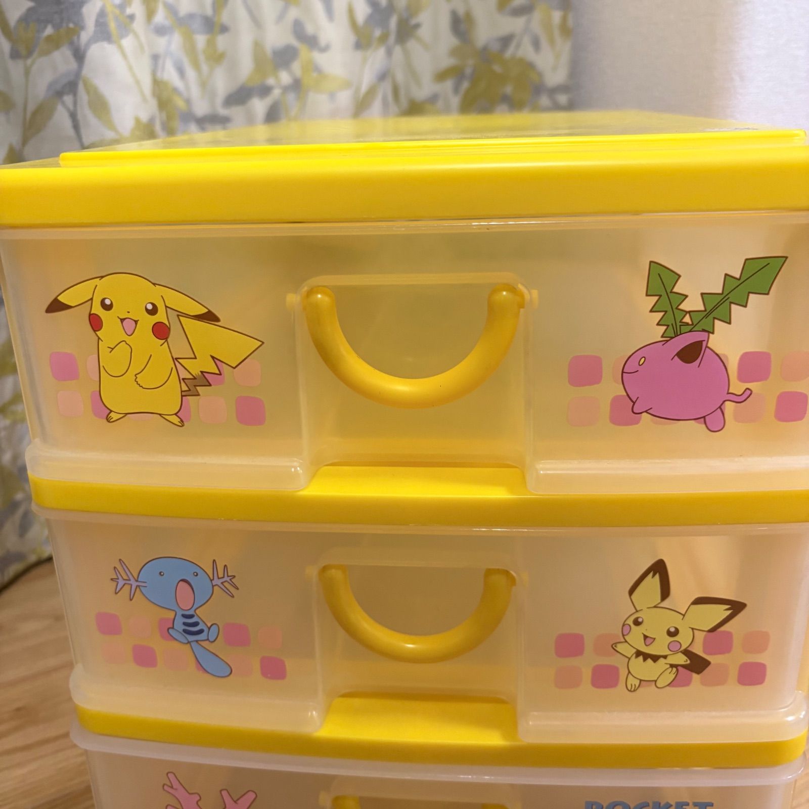 ケース・ボックス・コンテナ 希少 ポケットモンスター 3段収納ボックス