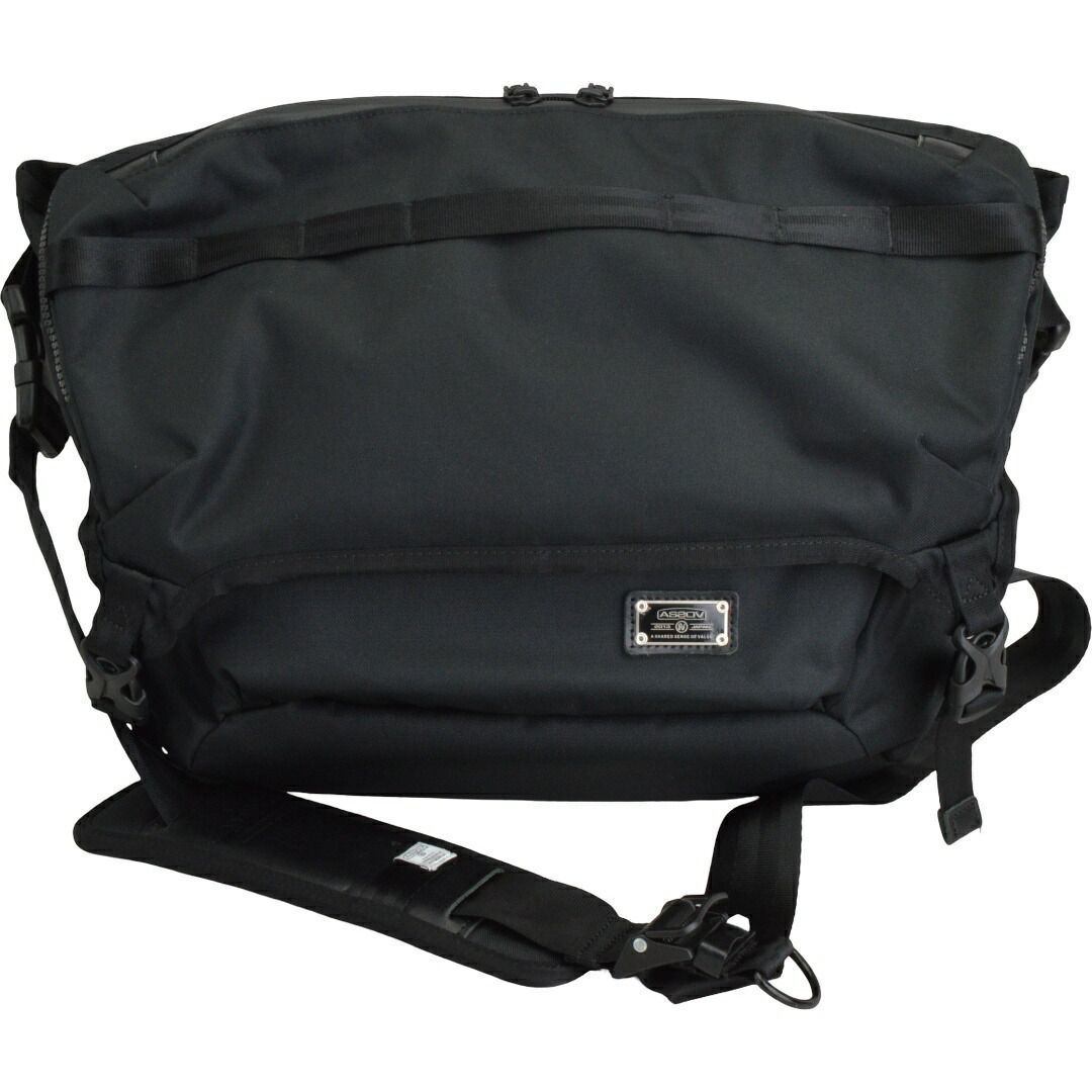 アッソブ AS2OV メッセンジャーバッグ CORDURA DOBBY 305D MESSENGER BAG 品番：061419 ブラック メンズ F-B6940