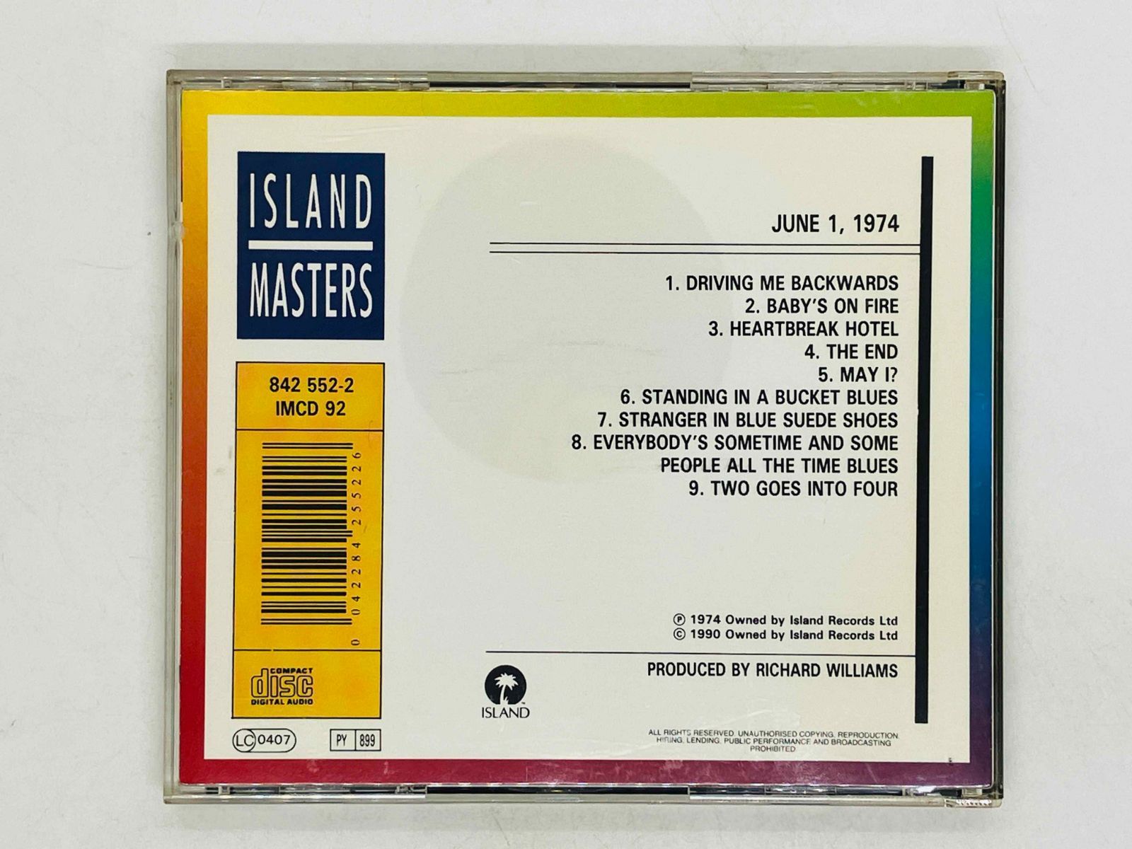 CD KEVIN AYERS-JOHN CALE-ENO-NICO / JUNE 1, 1974 / ケヴィン