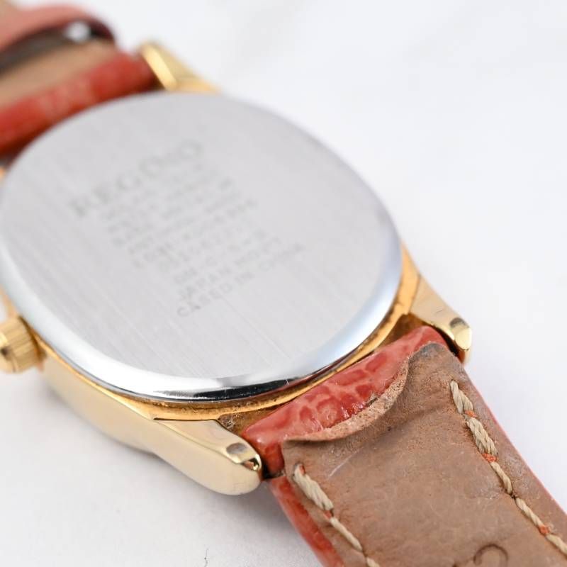 CITIZEN シチズン REGUNO レグノ ソーラー腕時計 レディース オーバルケース ゴールド×レザーベルト きれいめ 上質 大人カジュアル 動作確認済み