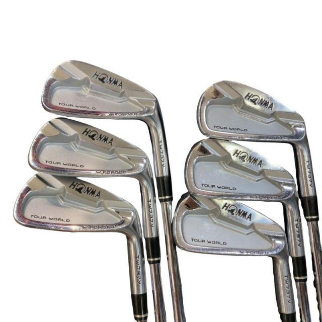 【中古】 本間ゴルフ TOUR WORLD TW737V 6S アイアンセット IR 純正特注シャフト (フレックスS) メンズ 男性用 右利き 右用 Dランク ゴルフクラブ