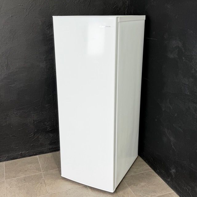 送料無料 IRIS OHYAMA ノンフロン冷凍庫 【中古】 動作保証 アイリスオーヤマ IUSN-14B-W 142L 2025年製 右開き ホワイト C 066024 / 23970