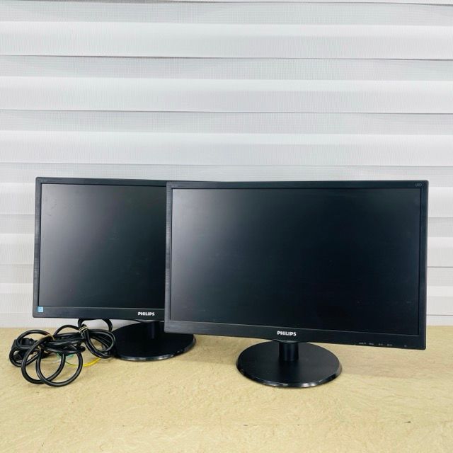21.5型ワイド 液晶モニター 2点セット 【中古】動作保証 PHILIPS フィリップス 223V5L SmartControl Lite 搭載 液晶ディスプレイ / 517446
