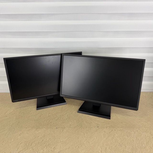 LCDモニター 2台【中古】動作保証 IO DATA アイオーデータ LCD-AH241EDB-B 23.8インチ ディスプレイモニター 電源ケーブル付き/517443
