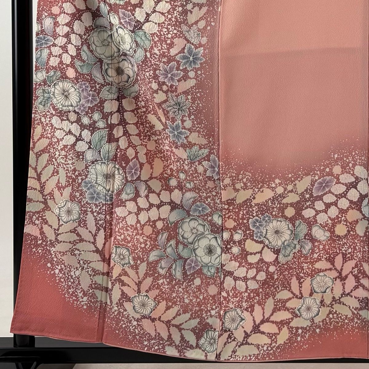 美品】 訪問着 身丈159.5cm 裄丈63cm S 袷 翠山工房 落款 辻が花