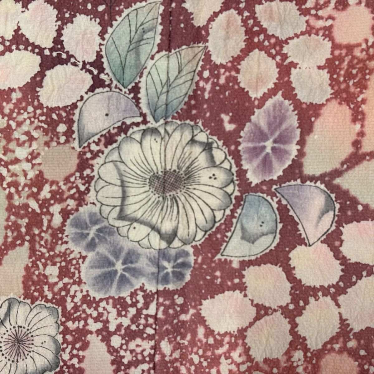 美品】 訪問着 身丈159.5cm 裄丈63cm S 袷 翠山工房 落款 辻が花