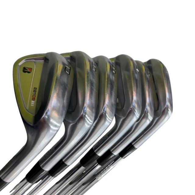 【中古】 ブリヂストン BRIDGESTONE 221CB 6S アイアンセット IR 純正特注シャフト (フレックスX) メンズ 男性用 右利き 右用 Cランク ゴルフクラブ