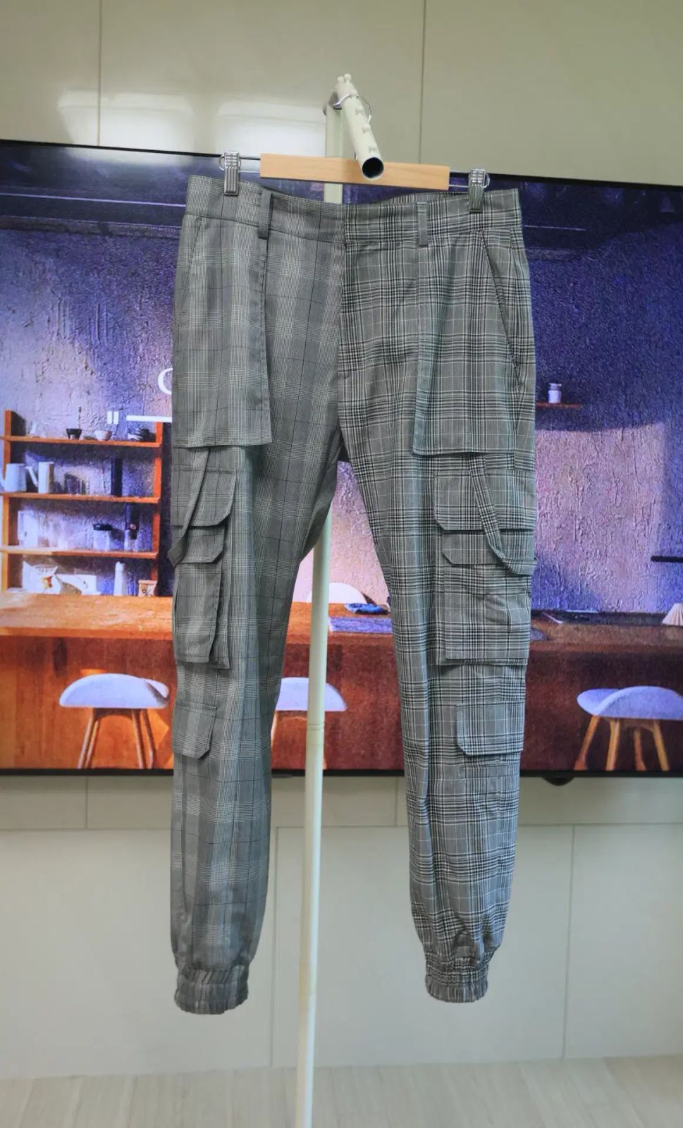 ジュン.J チェック カーゴ ジョガーパンツ 46 春夏 POINT 21,471円