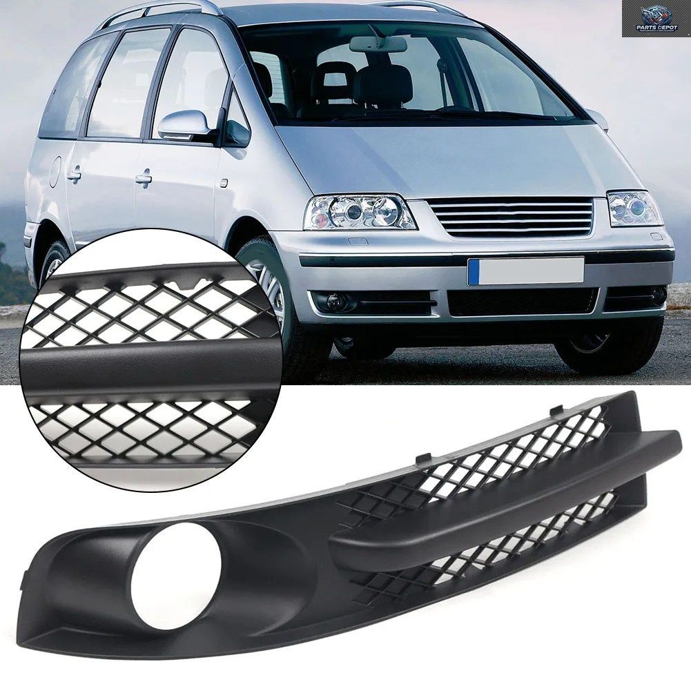 フォルクスワーゲン シャラン 2000年4月～2010年3月用 車のフロントバンパー フォグランプグリルカバー フォグランプ穴グリルプロテクター