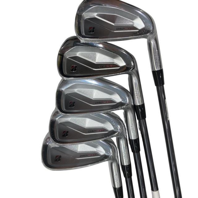 【中古】 ブリヂストン BRIDGESTONE 242CB+ 6S アイアンセット IR 純正特注シャフト (フレックスS) メンズ 男性用 右利き 右用 Aランク ゴルフクラブ