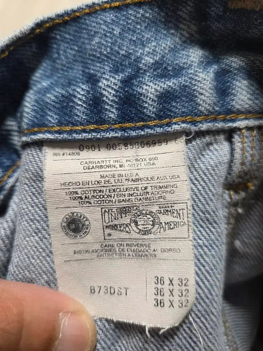 00s アメリカ製 カーハート ダブルニー 36 b73 dst Carhartt