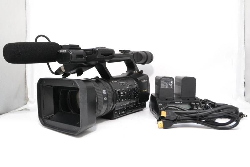 【動作品】SONY ソニー HXR-NX5J NXCAM 業務用HDビデオカメラ ガンマイク バッテリー2個付