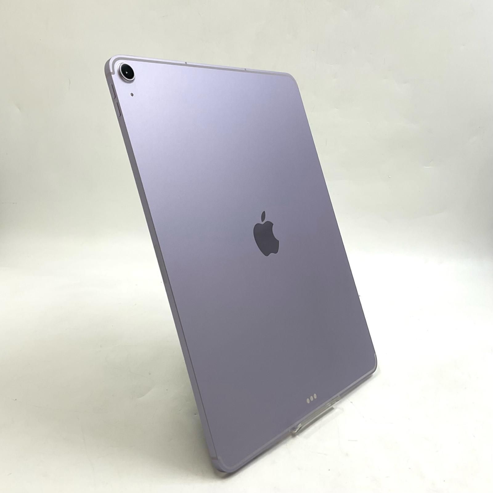 【全額返金保証】【最速発送】Apple iPad Air （M4） 13インチ 128GB パープル WiFi+Cellular au SIMフリー 美品 動作確認済