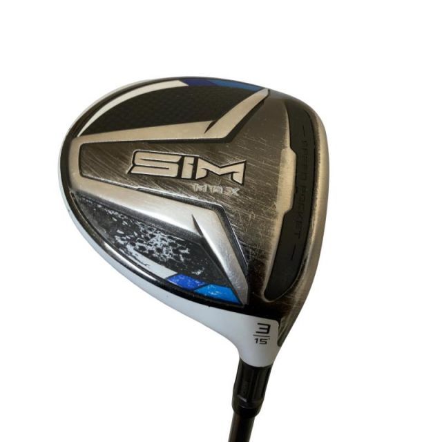 【中古】 テーラーメイド SIM MAX 3W フェアウェイウッド FW TENSEI BLUE TM50(FW) (フレックスR) メンズ 男性用 右利き 右用 Cランク ゴルフクラブ