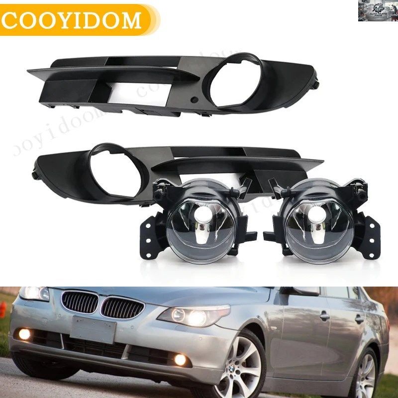 カーフォグランプ フォグライト装飾フレームカバー BMW E60 525I 530I E61 545I 550I 51117049243/51117049244 カースタイリングカスタムパ