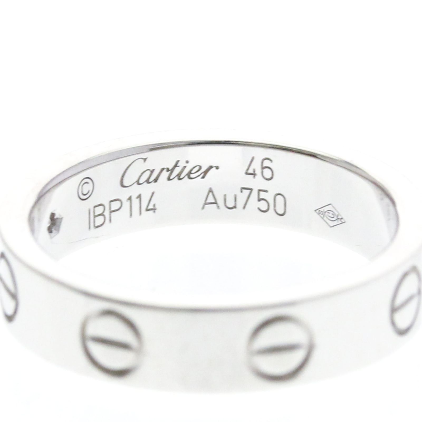 カルティエ(Cartier) ミニラブリング 1P ダイヤモンド K18ホワイト