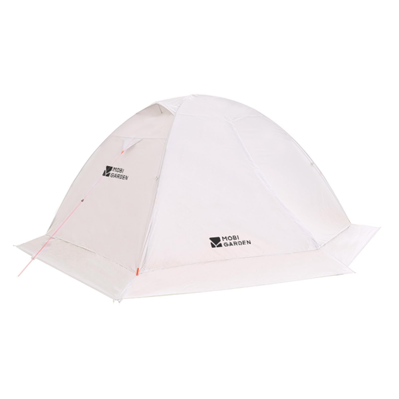 MOBI GARDEN テント キャンプテント 1-2人用 軽量 自立式 コンパク収納 4シーズン 撥水加工素材 UVカット アウトドア 防災用 キャンピング キャンプ ソロ 登山 (Ice UL2 30D スノースカート 月の白)