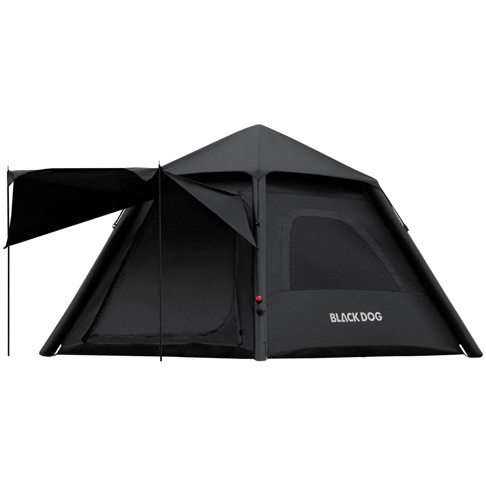 BLACKDOG エアーテント 閑居air 3-5人用 240×240×170cmアウトドアキャンプ 設営簡単 UVカット 自立式 メッシュ+遮光2重層 防風 防水 通気性に優れ お花見 初心者向け