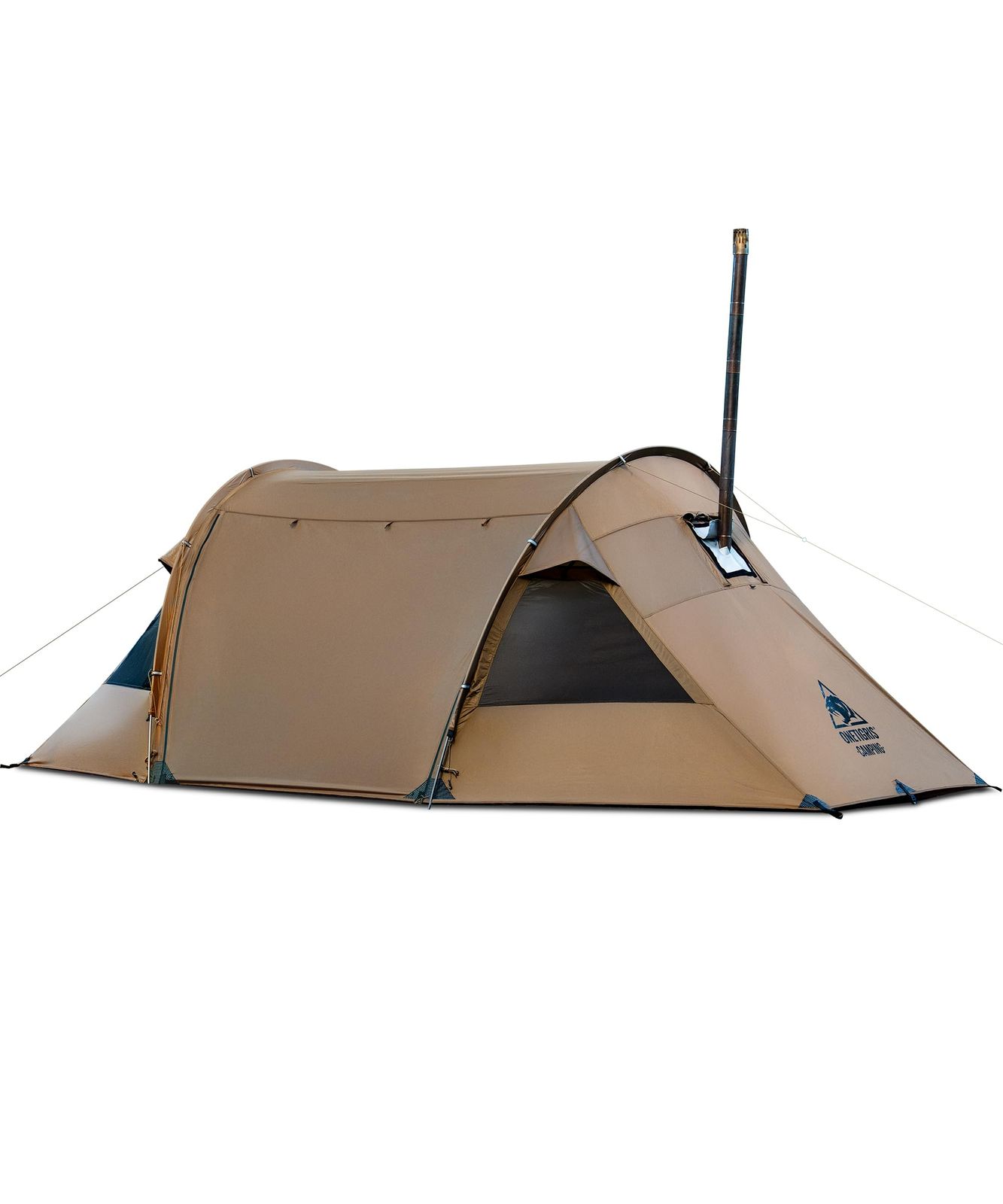 OneTigris Camping RAVEN NEST トンネルホットテント 煙突穴付き 前室あり 広々とした空間 通気 耐水圧3000mm 防風防雨 ナイロン製 4シーズン対応 31,660円