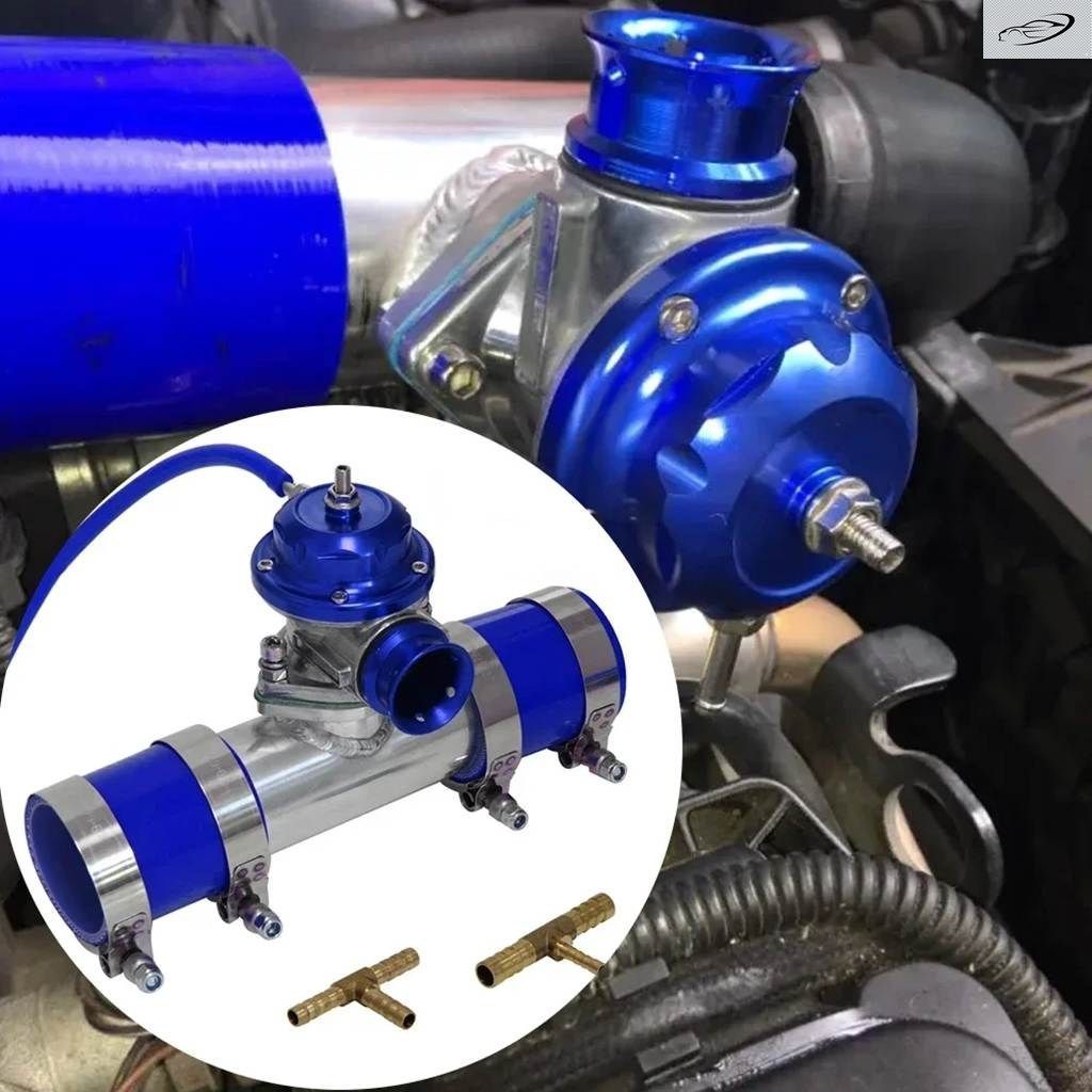 30 PSI ターボブローオフ バルブ +TYPE RS 2.5 2.25 2.75 3インチ 51 57 63 76MM フランジ パイプ アダプター キット / ブルー / レッド