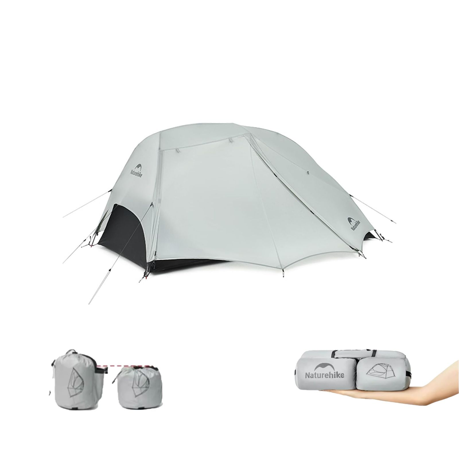 Naturehike StarRiver UL テント 1.44kg軽量 分離収納設計 2.73㎡大空間 二つ前室 増大ドア フォース7の風対応 通気 防虫 日よけ PU1500+ 3シーズン コンパクト 登山 ハイキング 2人用 ソロテント 防災用 簡単設営