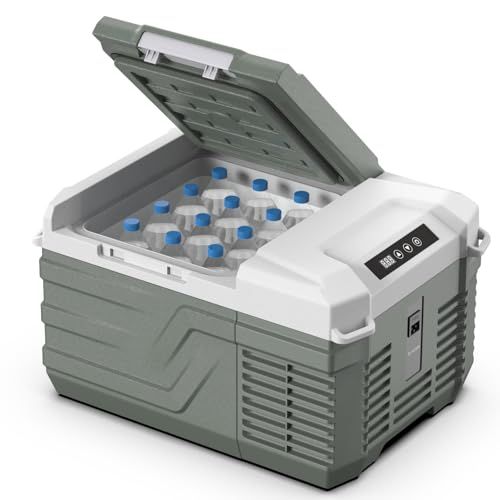 Alpicool 車載冷蔵庫 9L ポータブル冷蔵庫 急速冷凍 小型 -20℃?20℃ 45W省エネ 静音 3WAY電源対応 DC12V/24V AC100V 車載冷蔵冷凍庫 車載家庭両用 固定用穴付き トラック 車中泊 キャンプ アウトドア 9da8dfb4