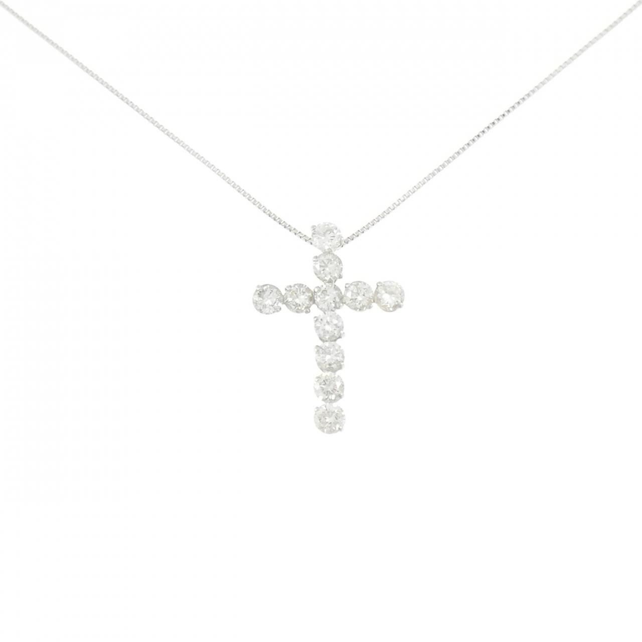 K18WG クロス ダイヤモンド ネックレス 82,830円