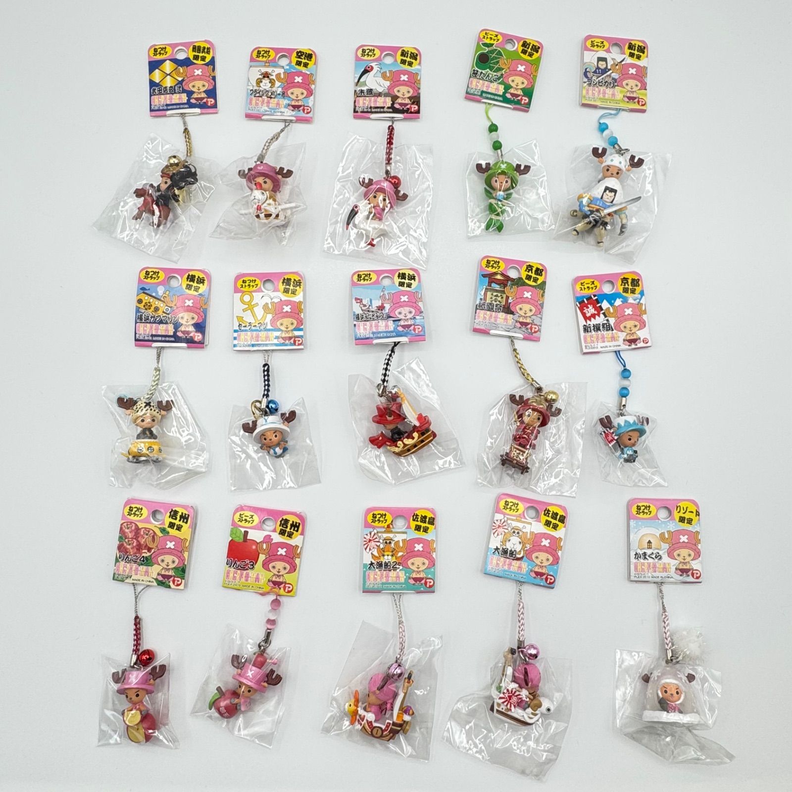 64点セット　チョッパー　ワンピース　根付け　ビーズストラップ　ワンピース