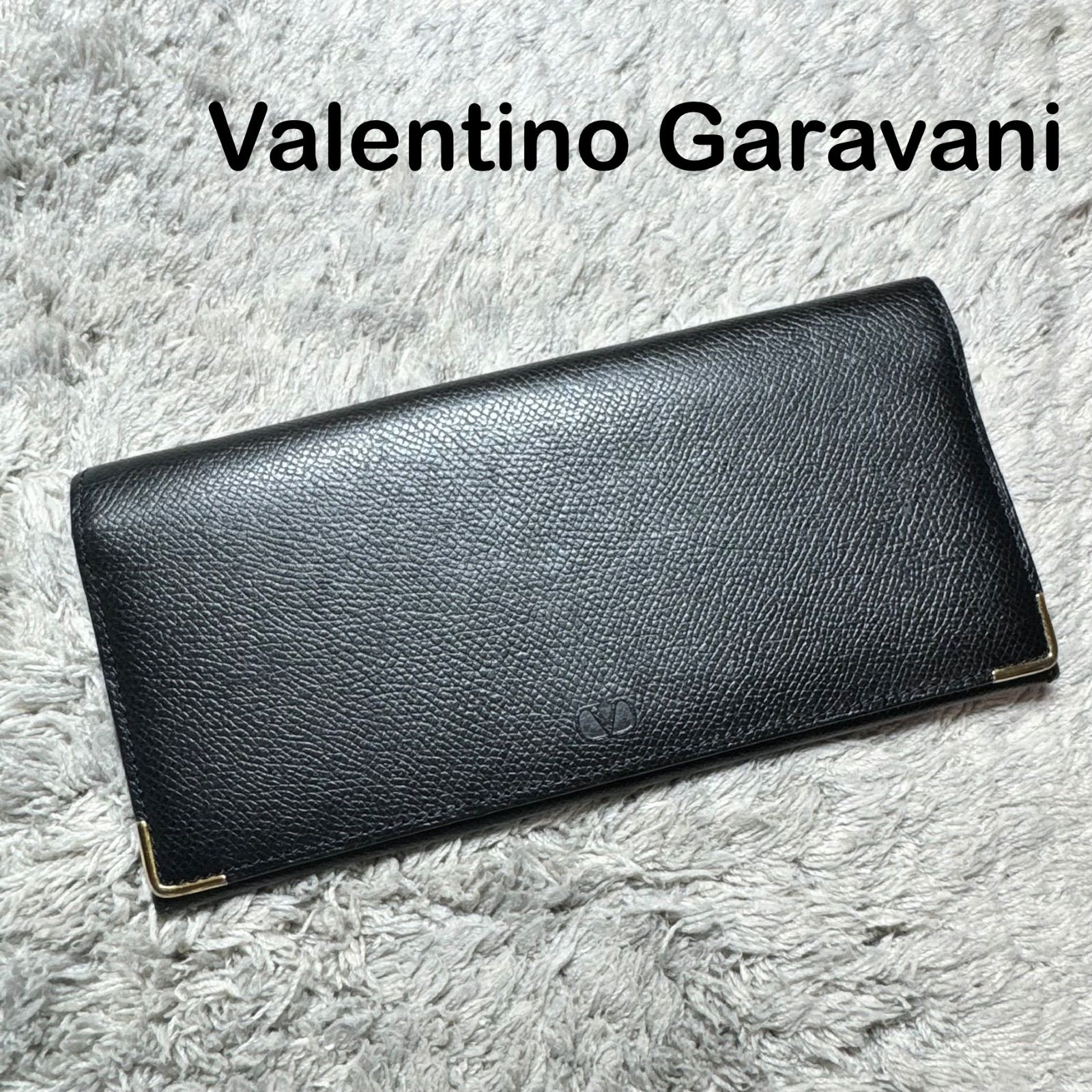 Valentino Garavani ヴァレンティノガラバーニ 長財布 レザー ブラック