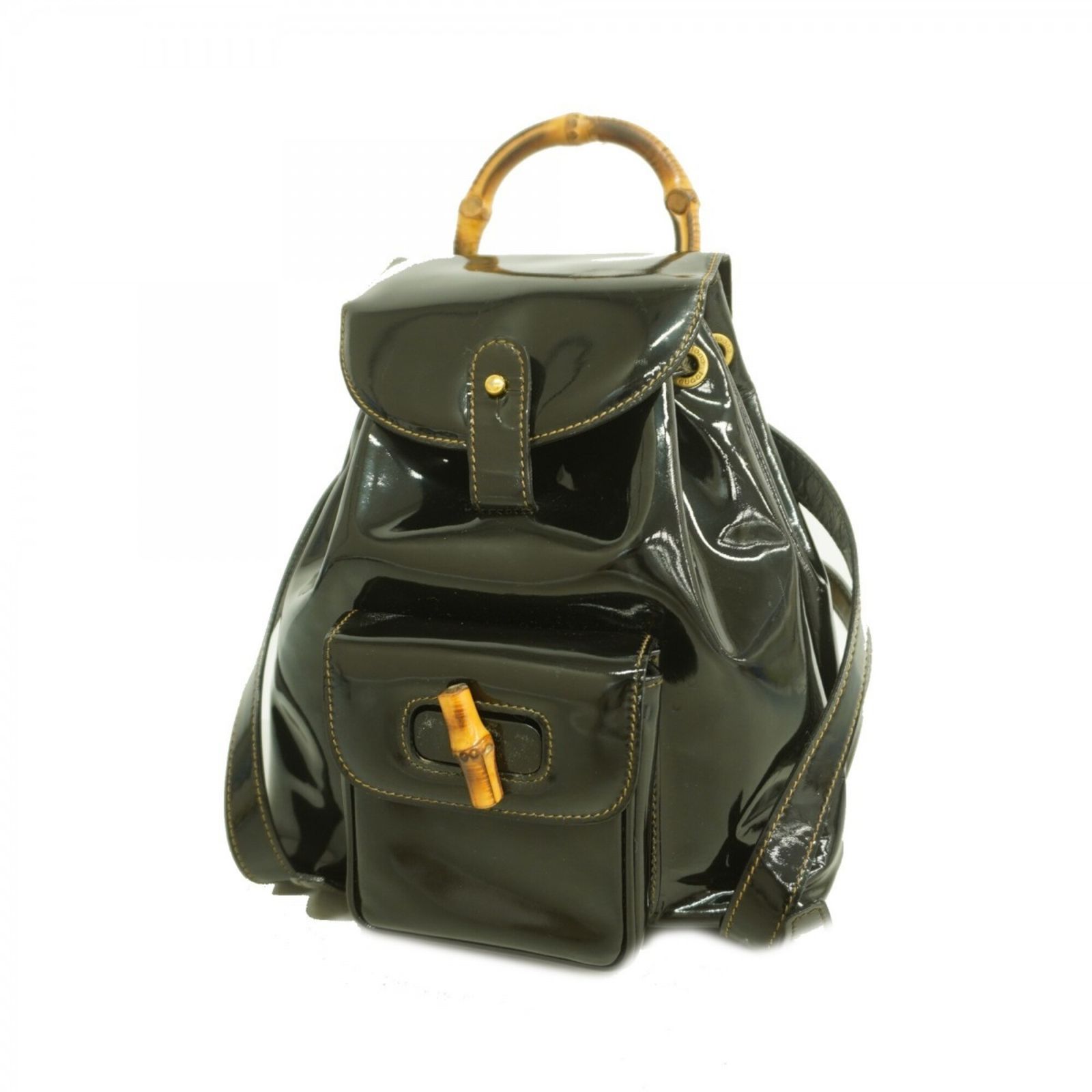 グッチ(Gucci) グッチ リュック・デイパック バンブー 003 1705 0030 エナメル ブラック レディース 17,865円
