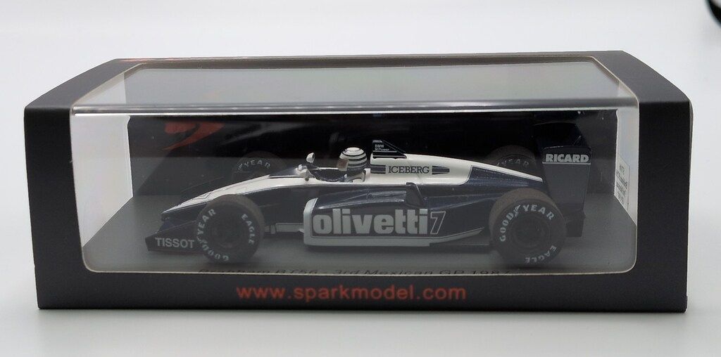Spark model 1/43 Brabham BT56 No.7 3rd Mexican GP 1987 Riccardo